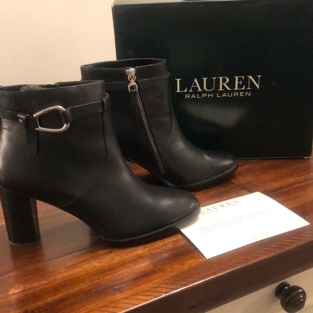 Ralph Lauren Leather Booties